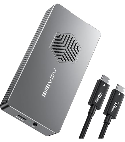 【新品同様】ACASIS SSDエンクロージャ 40Gbps TBU405Pro ACASIS 40Gbps M.2 NVMe SSD エンクロージャー 内蔵冷却ファン