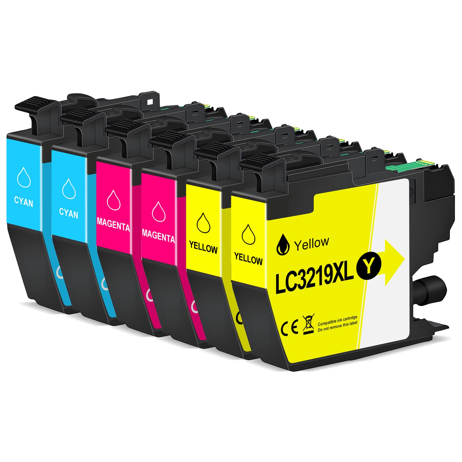 LeciRoba LC3219XL for lc3219xl ink cartridges brother multipack and brother lc3217 ink cartridges for Brother MFC-J5330DW MFC-J6530DW MFC-J6930DW MFC-J5335DW MFC-J5730DW MFC-J6935DW Printers (6-PACK)