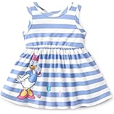 Disney Minnie Mouse Princess Frozen Elsa Stitch Girls Dress Sleeveless & Short Sleeve Casual Summer Clothes Baby to Toddler