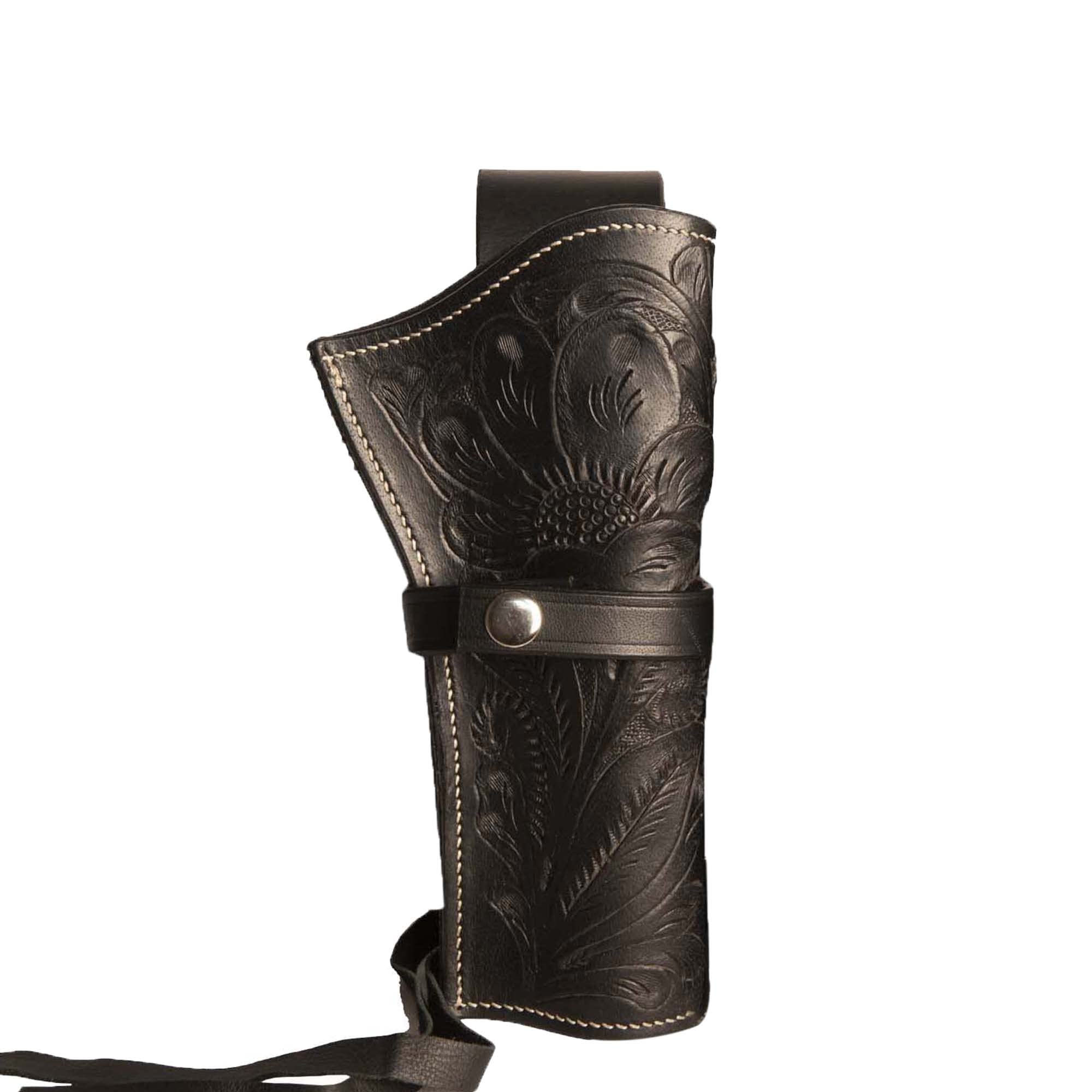 Hulara 22 Caliber Western Tooled Leather Gun Holster 22 .38 .44 .45 .357 .358 Caliber Authentic Handmade Hand Tooled