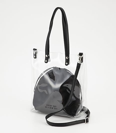 Amazon Co Jp Azul By Moussy 2wayクリアショルダーバッグ Mook46掲載 Free Clr 服 ファッション小物