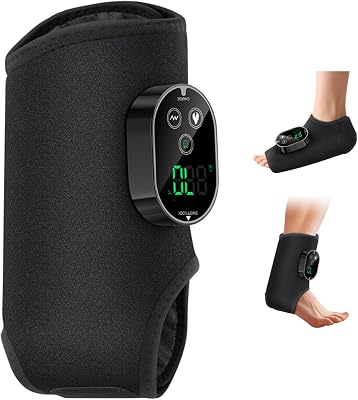 Masseur de Pieds 3 en 1 Électrique et Sans Fil - 6 Niveaux de Chauffage, 3 Modes Appareil de Massage avec Bande d'Extension pour Chevill, Talons, Dessus du Pied, Cadeau pour Maman, Papa