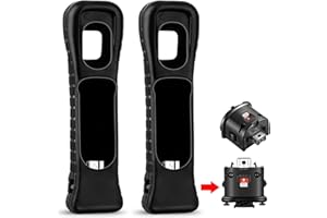 XiQiDianr 2 Motion Plus Adapter and Case for Nintendo Wii Remote Controller, Sensor Accelerator Replacement for Wii Motion Plus Adapter (Black)