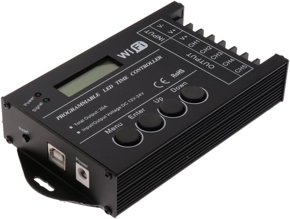 MagiDeal TC421 WiFi Time Programmable LED Controller USB Aquarium
