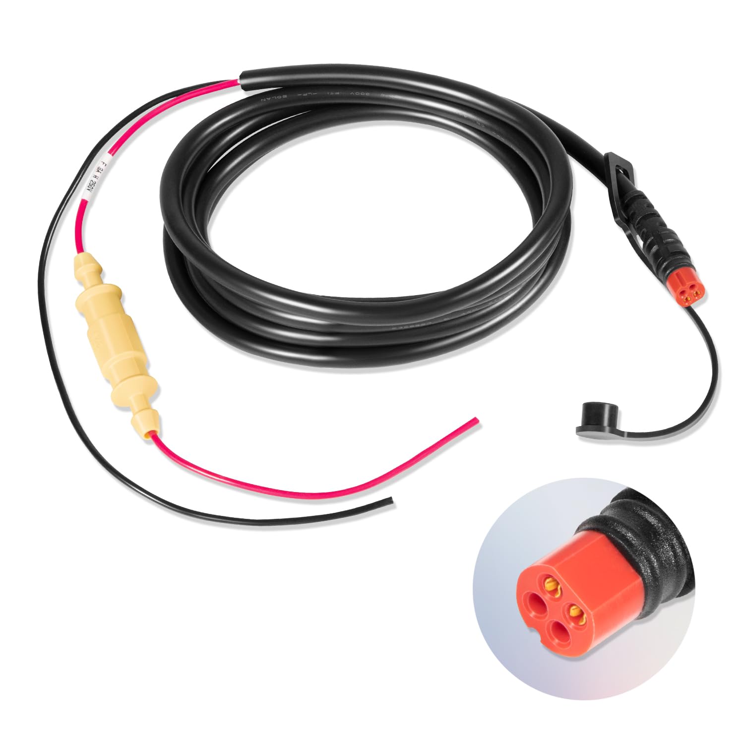 Photo 1 of usvehj 010-11678-10 Power Cable, 4-Pin Power Cord Fit for Garmin Echo Fish Finder 100, 101, 150, 151, 151dv, 200, 201, 201dv, 300c, 301c, 301dv, 500c, 501c, 550c, 551c, 551dv (6 ft. /1.8m)