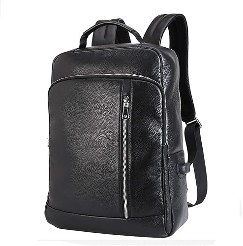 Amazon Co Jp Mskw リュック メンズ 本革 牛革 スクエア 15 6インチpc収納 レザー 防水 大容量 リュックサック バックパック ビジネスリュック シューズ バッグ