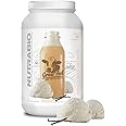 NutraBio Grass Fed Whey Isolate Protein Powder - 25G of Protein Per Scoop - Sugar Free Natural Lean Muscle Protein Supplement - Vanilla Bean- 2 Pounds, 29 Servings.