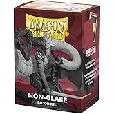 Dragon Shield | Standard Size Card Matte Sleeves | 100 CT - Non Glare Smooth &amp; Tough Premium TCG Sleeves | Compatible with Pokemon, Flesh &amp; Blood, One Piece &amp; Magic the Gathering | Blood Red