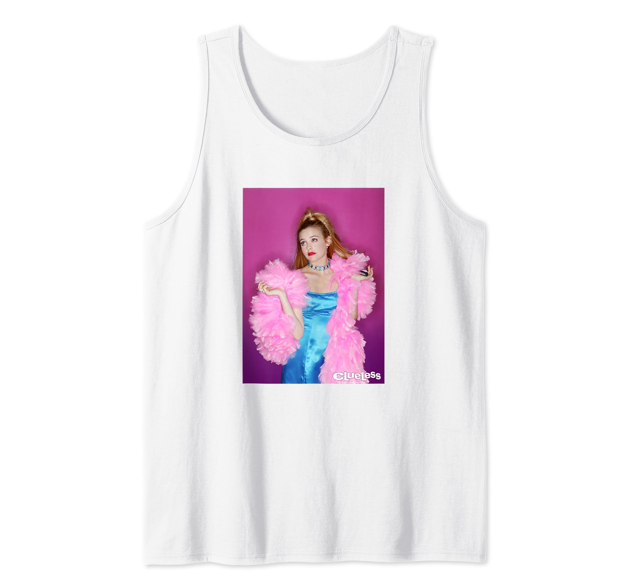 Clueless Cher & Her Feather Boa Photo Shoot Tank Top