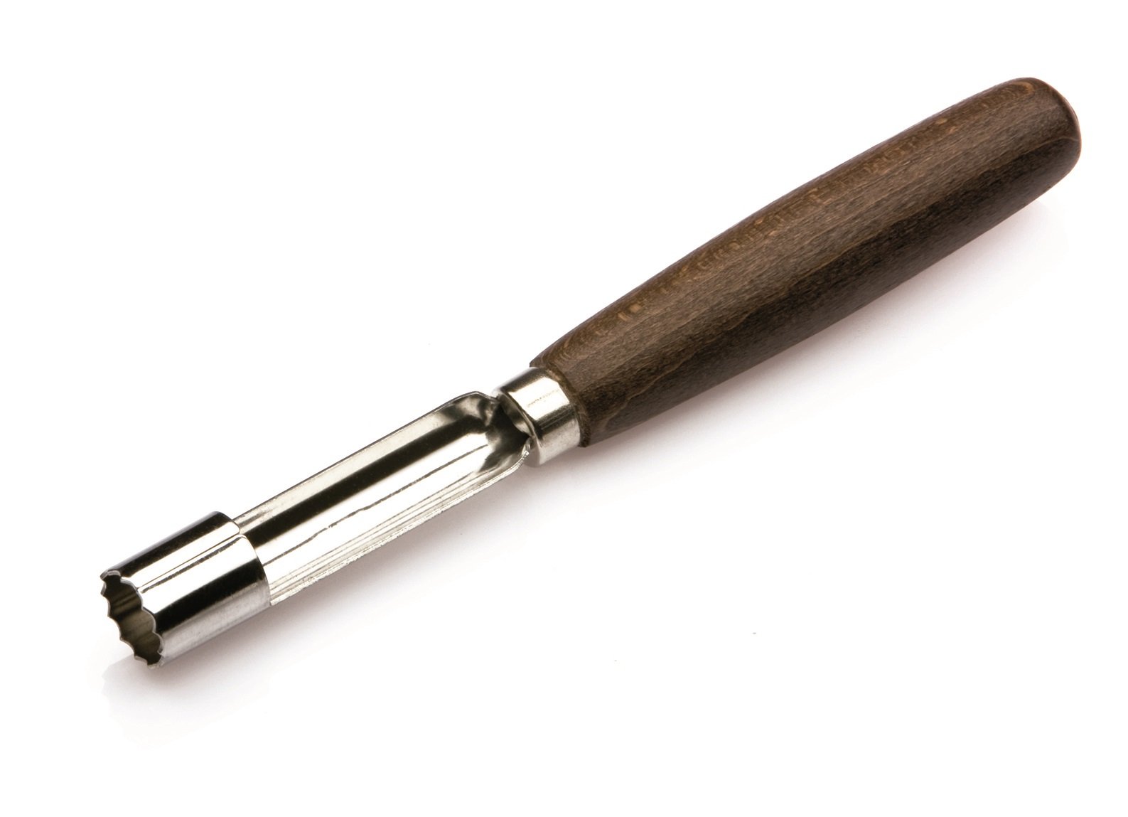 Tredoni 1.6cm Apple/Pear Corer, Boiled-Carrot Core Extractor Remover, Stainless Steel, Wooden Handle