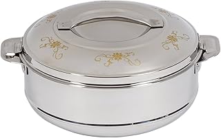 TRI Thermoschüssel"Galant", Isolierschüssel Thermobehälter Warmhalteschüssel mit Deckel, warmhalten & servieren, Edelstahl