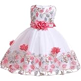 12M-8T Toddler Pageant Flower Girl Lace Dress Little Girls Party Wedding Formal Dresses