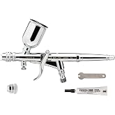 Iwata Hi-Line HP-TH Trigger Airbrush Gun Gravity Feed Dual Action H5 Nozzle-Needle, &frac12; oz Fluid Cup, Round and Fan Air Caps, Special Effects, Hobby, Terrain, Auto-Graphics