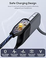 FYOUNG 2pk USB-A Magnetic Charging Cable for SHOKZ OpenSwim Pro S710 Bone view 6