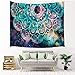 JAWO Mandala Wall Tapestry Abstract Ancient Geometric with Star Field and Colorful Galaxy Wall Hanging Tapestry Blanket for Bedroom Living Room Dorm Wall Decor Art Tapestry Bedspread 71x60 inches