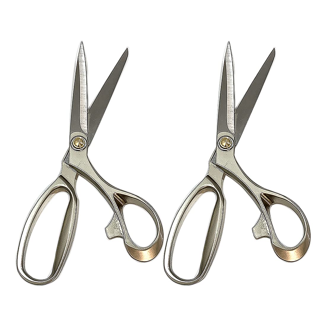 Pack of 2 Sewing Scissors, Professional Tailor Scissors, Craft Scissors, Scissors, Stainless Steel Scissors (2 units, 21cm)