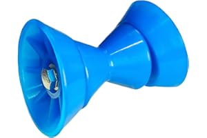 GLUCKMARINE GlückMarine 5" X 3" & 7" X 4" Boat Trailer Roller Assembly with 1/2 Inch Shaft Bow Stop