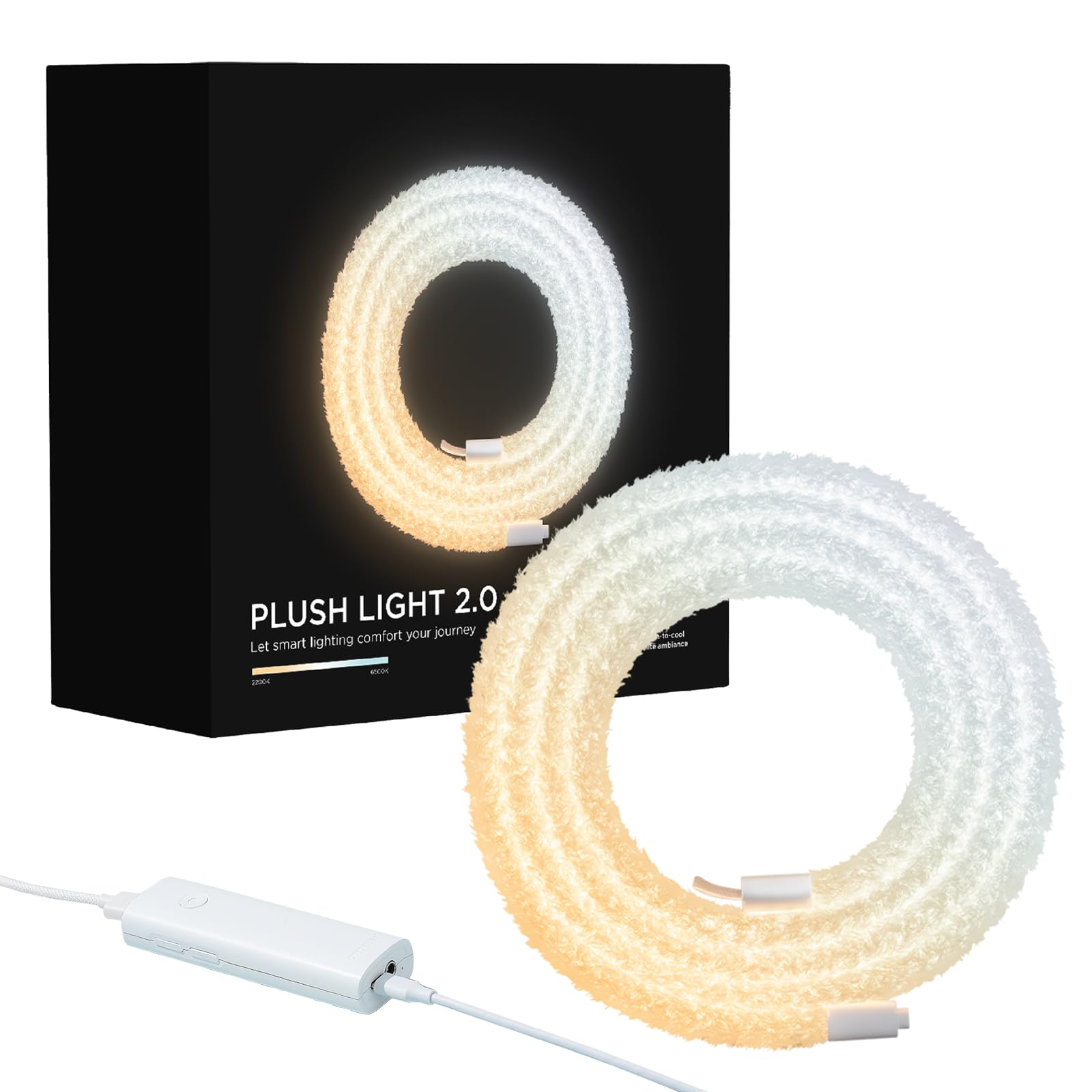 RG RayGalax LED String Rope Lights, Camping Strip Light, Smart Control Dimmable 2200K to 6500K, Indoor Party Bedroom Romantic,Tent Strip Light ,Decoration Rope Light