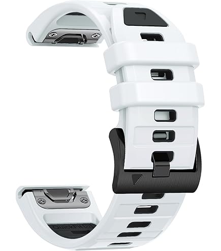 Amazon.com: Garmin QuickFit 22 Watch Band - White with Black