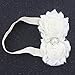 Baby Girl Flower Headband and Hair Accessories - Floral Headpiece with Bows for Newborn and Infant Girls