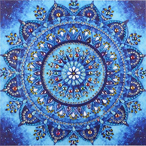 5D Diamond Painting by Number Kit for Adult,DIY Diamond Painting Set Crystal Rhinestone Diamond Embroidery Paintings for Art Craft Home Decoration (Flower 18)