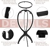 Dreamlover Wig Stands 3 Pack Portable Wig Head for Storage Black view 7