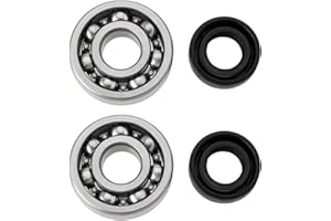 eMagTech 2Set Crankshaft Bearings and Shaft Seals Compatible with Stihl BG56 BG66 BG86 SH56 SH85 SH86 Main Bearing Seal Rebui
