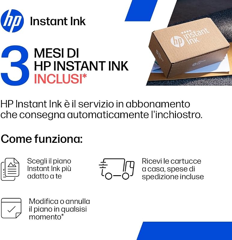 OfficeJet Pro 9132e 404M5B, Stampante Multifunzione a Getto d'Inchiostro A4 a Colori, Fronte e Retro Automatico, 25 ppm, Wi-Fi, Smart, 3 Mesi di Inchiostro Instant Ink Inclusi, Grigia