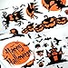 42PCs Halloween Decals Window Clings for Halloween Decorations Happy Halloween Window Decal Good for Party Decorations