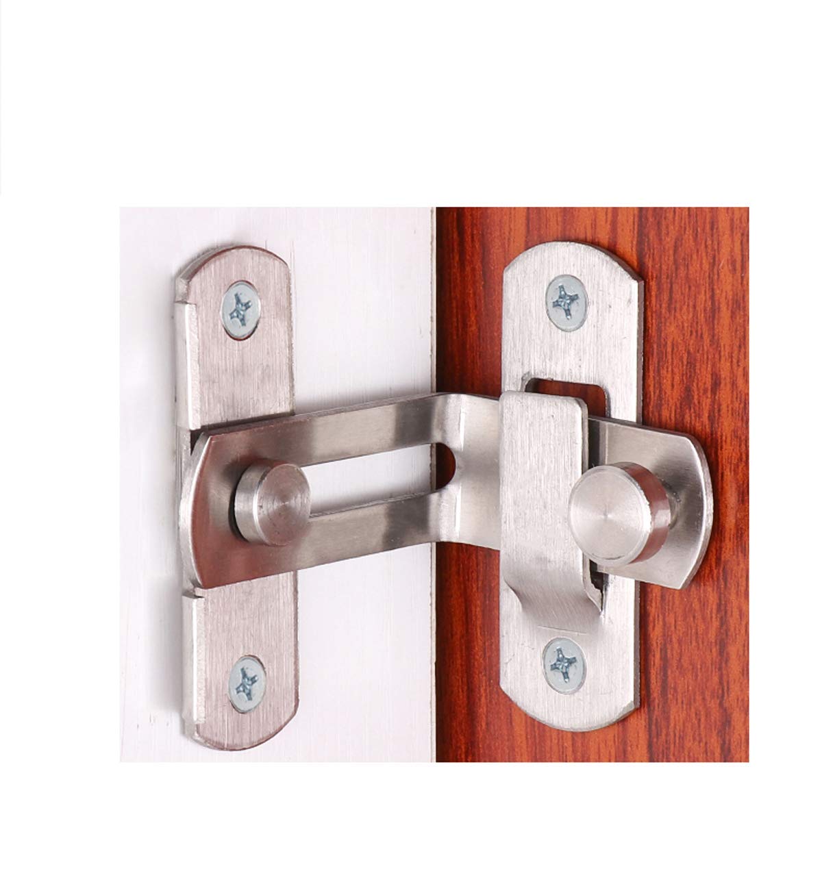90 Degree Stainless Steel Latch Warehouse Door Right Angle Lock flip Door Lock Curved Door Buckle Special Door Lock