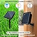 IMAGE Solar Curtain Lights 8 Modes 9.8x9.8 Feet Solar String Lights for Wedding Party Home Decoration Backdrops Full Waterproof UL Safety Standard Warm White