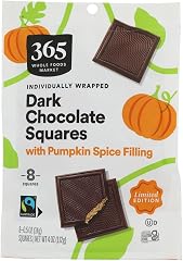 365 by Whole Foods Market, Dark Chocolate Square Filled Pumpkin 8 Count, 4 Ounce