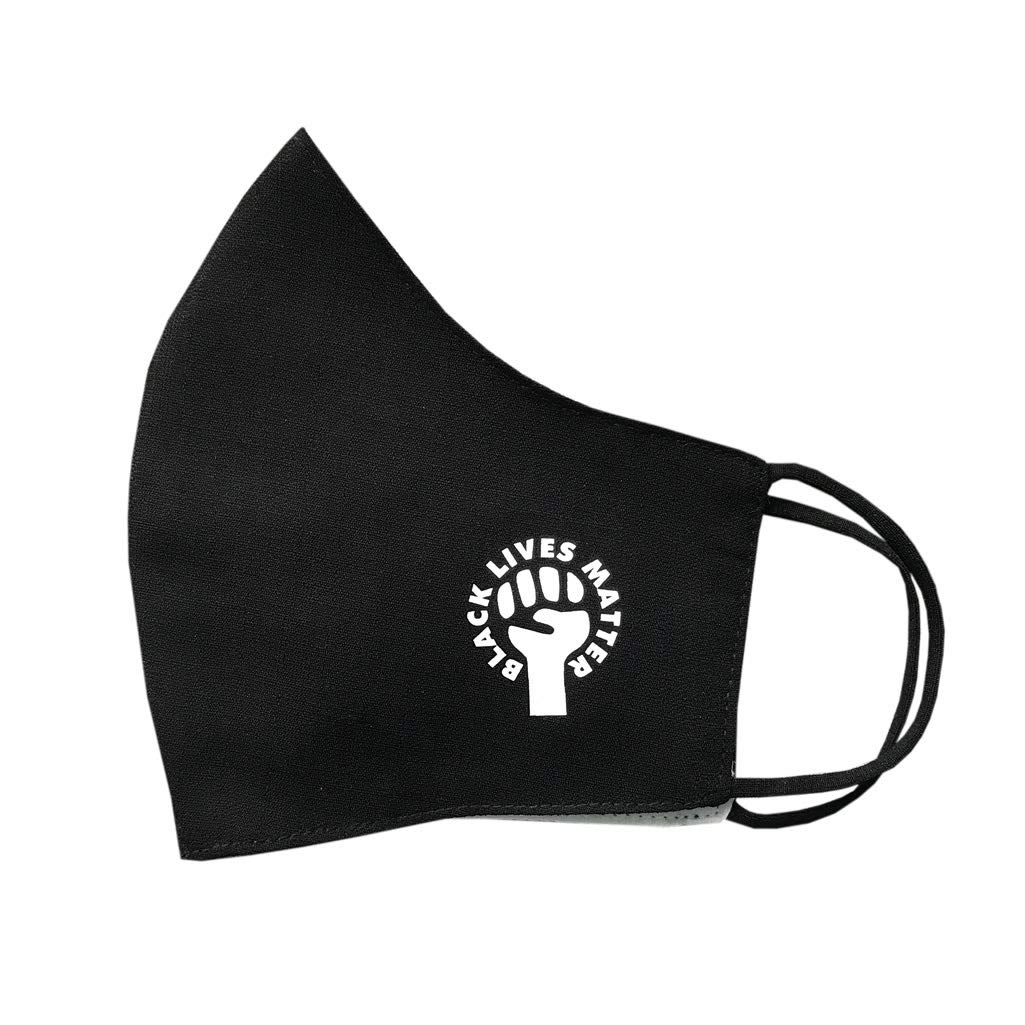 inking house Set of 4 x Black Lives Matter Cotton Face Mask Protective Covering Washable Reusable Breathable Cover