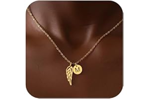 LUXEGRRRL Angel Wings Necklace Memorial Gift, Hug from Heaven Gift，Passed Dad Passed Mom Keepsake Sympathy Condolence Gift
