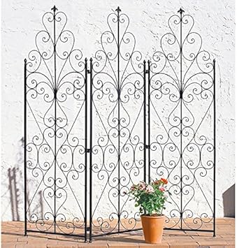 Amazon ガーデニング ワイヤーパーテーション ブラック フェンス 垣