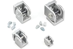 4Pcs Flexible Hinge Pivot Joint 2020 3030 4040 Cast Aluminum Fitting Right Angle Connector for V-Slot T-Slot Aluminum Profile