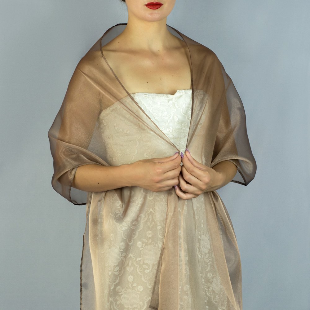 gold chiffon wrap