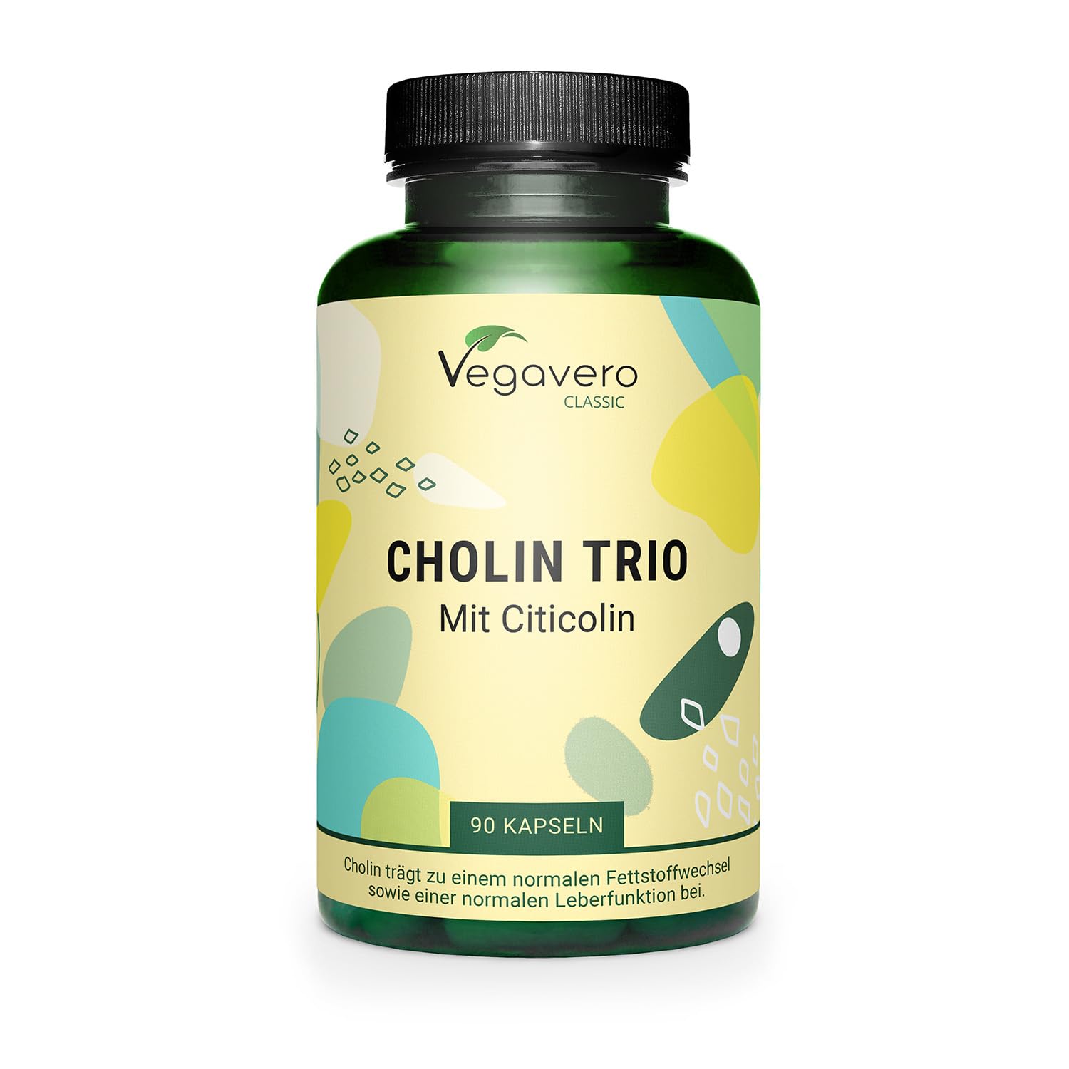 Vegavero Choline Supplement | Liver Supplements* | Choline-Bitartrate, Phosphatidylcholine & Citicoline | 90 Capsules | NO Additives, Lab-Tested | Vegan