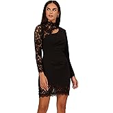 Adrianna Papell Womens Combo Fabric Mini Dress