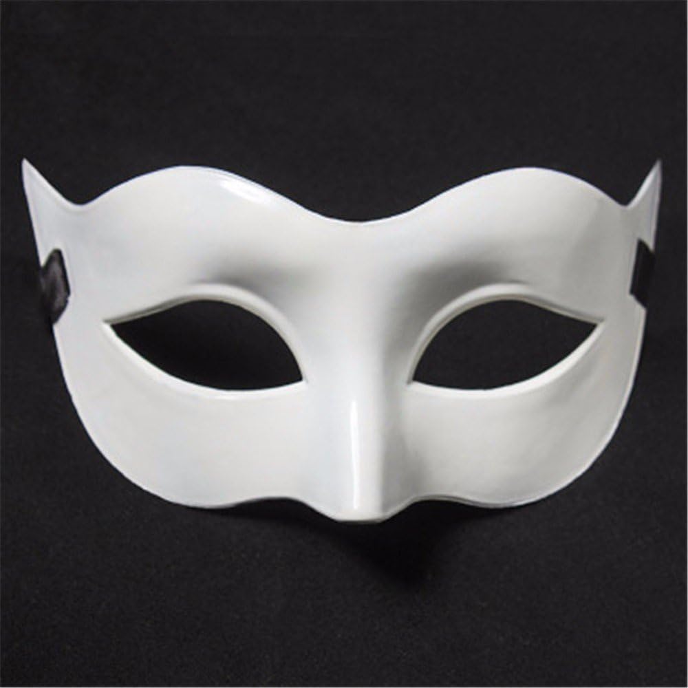 Mens Masquerade Mask Halloween Christmas Greek Party Mask Carnival Mask,white