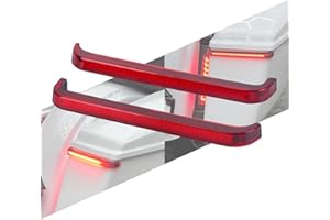 HCmotorku Saddlebag Tail Light LED Running Brake Sequential Turn Signals Fit for Harley Touring CVO Street Glide FLHXSE FLHX Road Glide FLTRXSE FLTRX FLTRXSTSE 2023.5-2025 (Red Lens)