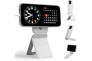 MOFT Phone Tripod Stand Compatible with iPhone 15/14/13/12 Series, Angle Adjustment & Strong Magnets & MagSafe Compatible MOVAS Invisible Selfie Stick Tripod, Misty Cove