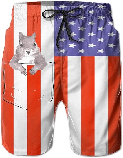 Squirrel in My Pocket Men's Casual Classic Fit Short ...