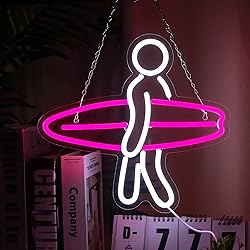 Surfer Neon Sign for Bedroom Wall Decor USB