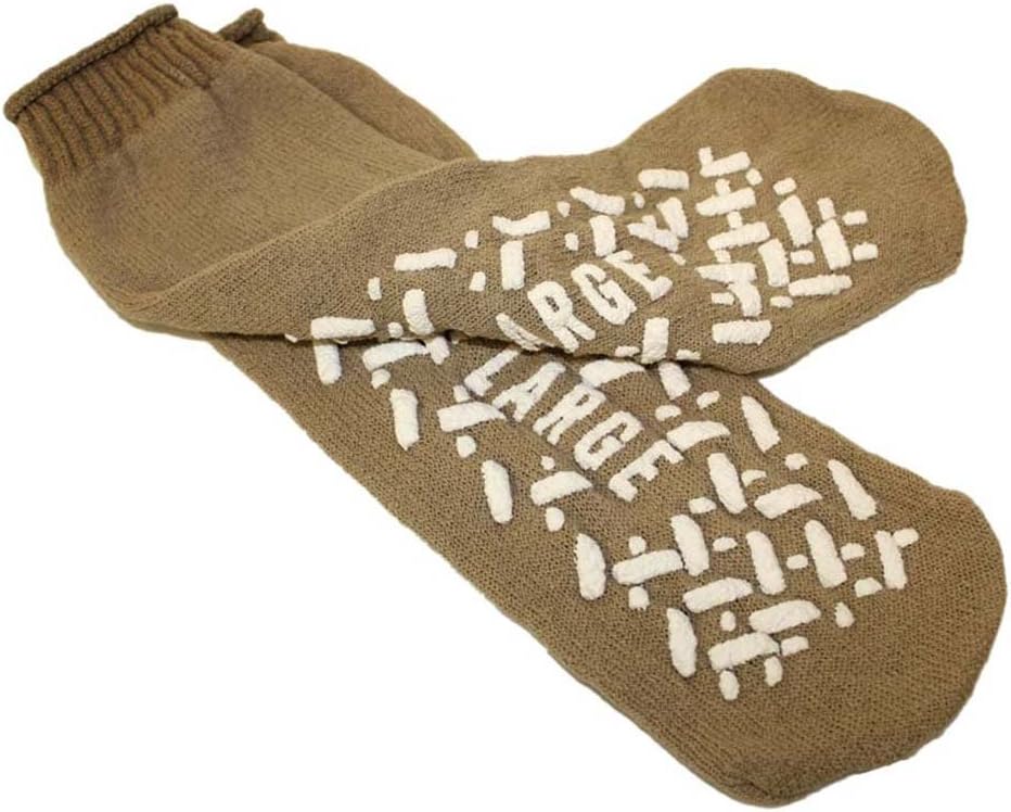 Double Tread Socks-Brown-XXX-Large (Adult Sizes: 13 and up)