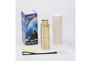 Yourelexit® Pirate Monocular Telescope, 30x40 Handheld Collapsible Brass Telescope for Kids Adults, Zoomable Portable Waterproof Spyglass for Bird Watching Games Travelling Hiking