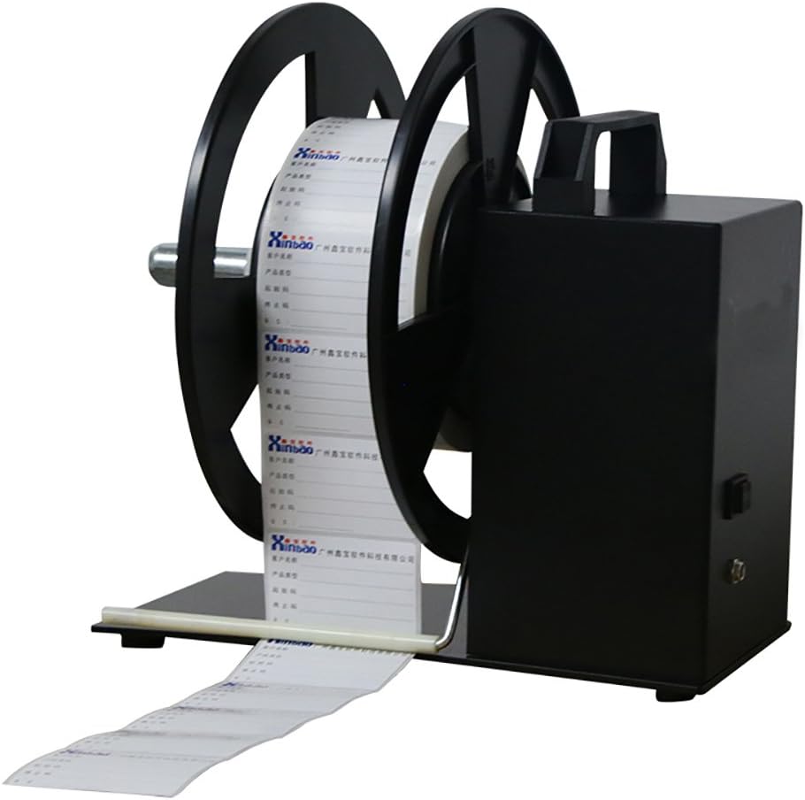 QQTCW Series Label Rewinder Synchronize Machine Automatic Label Rewinder Speed Label Printer Rewinding Machine Digital Tag Rewinder (Maximum rewind: 12cmwidth)