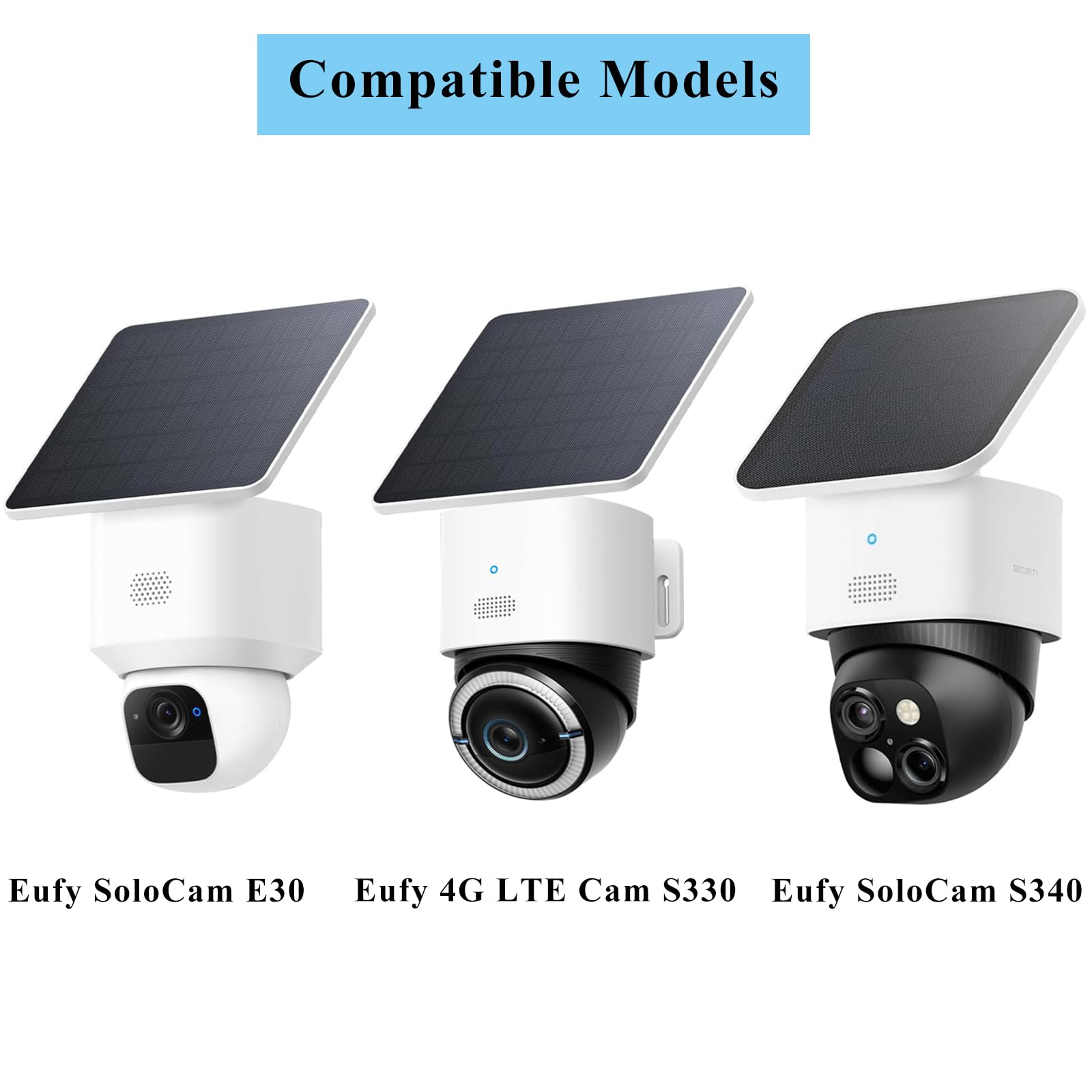 2 Pack Metal Mounting Corner Bracket for Security Camera, Metal Corner Mount Compatible with Eufy SoloCam S340/S330/E30 Surveillance Camera System for Outdoor and Indoor