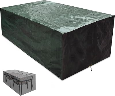 RICHIE Garden Furniture Covers Waterproof 240x140x90cm Patio Table & Chairs