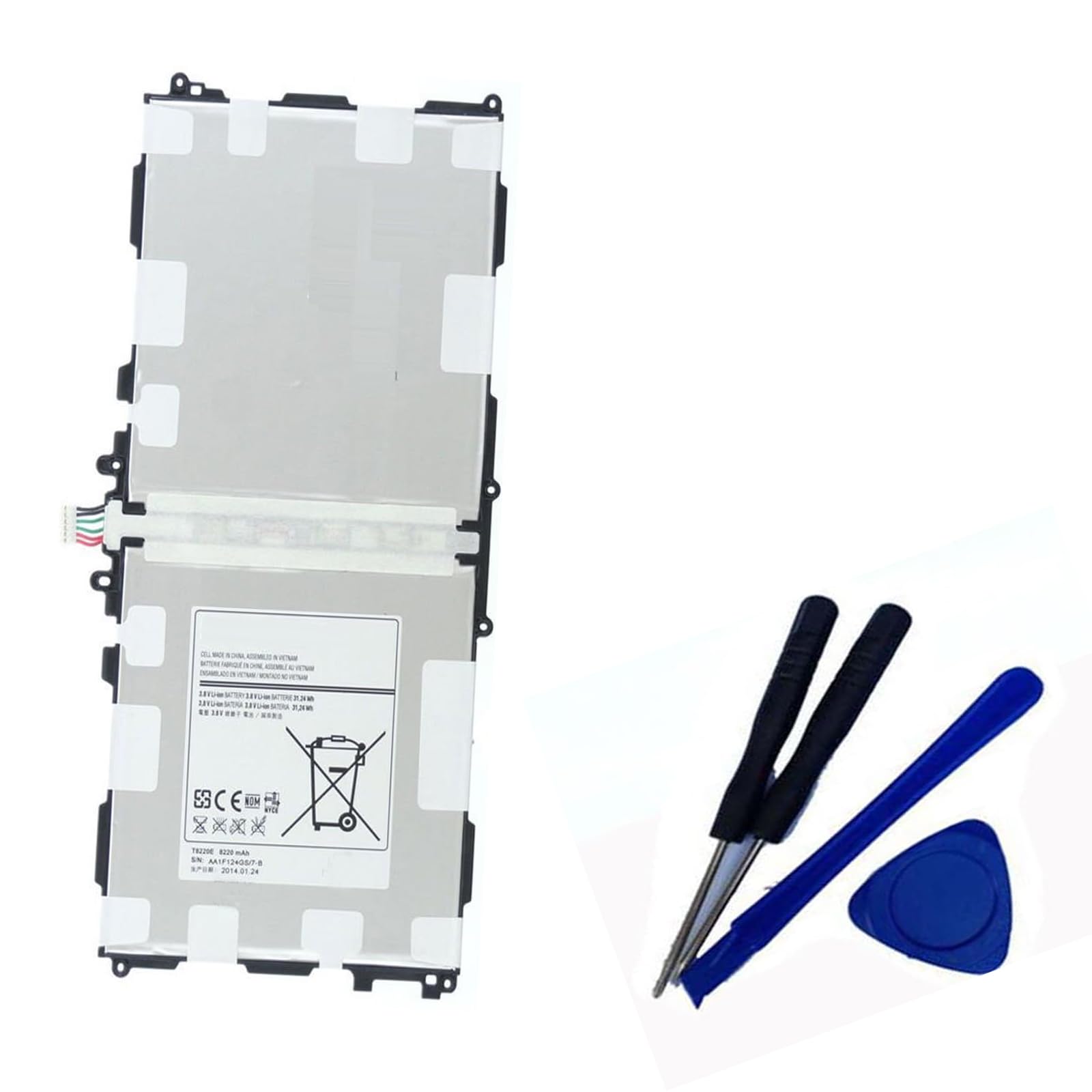 Zgszmall Replacement Battery For Samsung Note Tab Pro 10.1 SM-P600 P601 P605 P605V 607T T8220E T8220U with Installation Tools